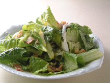 Photo of Classic Caesar Salad with Soft Boiled Eggs: a quick microwave recipe provided with nutrition facts for a caesar salad