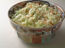 Image of Coleslaw Vinaigrette Dressing: a quick microwave recipe provided with nutrition facts for  a Coleslaw salad