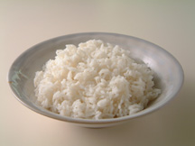 Photo of Basic Steamed Rice: a quick microwave recipe provided with nutrition facts for steamed rice