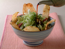 Photo of Tanuki rice bowl (donburi): a quick microwave recipe provided with nutrition facts for an easy Japanese rice bowl