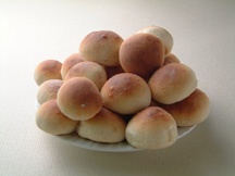 Image of Dinner Rolls: a quick microwave bread recipe provided with nutrition facts for dinner rolls