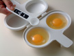 Photo of making eggs ready for microwave cooking