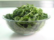 Photo of spinach made ready for microwave cooking