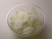 Image of onion made ready for microwave cooking.