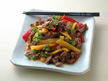 Image of Beef and Bell Peppers: a quick microwave meat recipe provided with nutrition facts for a typical chinese taste