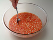 Photo of mixing the chili sauce ingredients