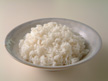 Image of Basic Steamed Rice: a quick microwave recipe provided with nutrition facts for steamed rice