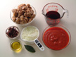 Image of ingredients of Spicy Sausage & Tomato Sauce