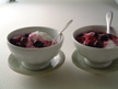 Image of Fluffy Berry Sherbet: a microwave dessert recipe provided with nutrition facts for a quickly homemade berry sherbet