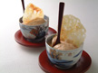 Image of Quick KAKI, Japanese Persimmon Ice Cream: a microwave dessert recipe provided with nutrition facts for a quickly homemade Japanese ice cream