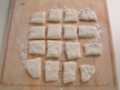 Image of divided pieces of the dough.