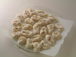 Image of the twists made ready for microwave cooking.