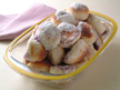 Image of Blueberry & Apple Puffs: a quick microwave bread recipe provided with nutrition facts for homebaked sweet and sour rolls.